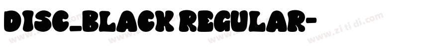 disc_black Regular字体转换